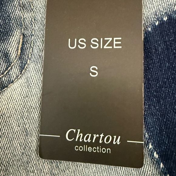 Women's Blue Heart Patch Jeans - Picture 3 of 3